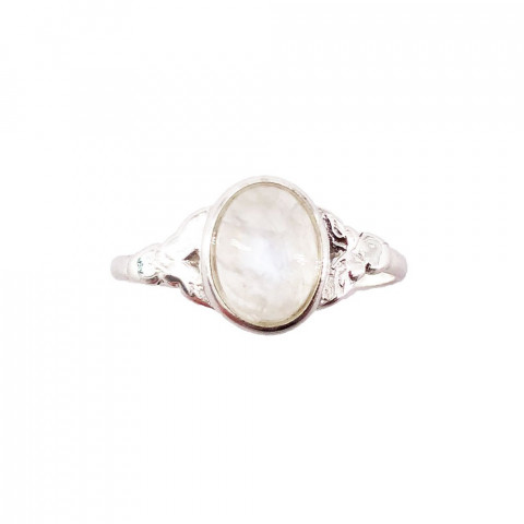 Bague Pierre de Lune "Marianne" en Argent