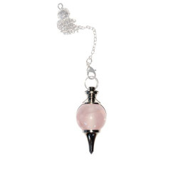 Pendule quartz rose - Boule