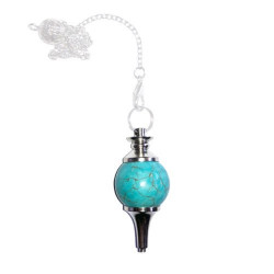 Pendule turquoise stabilisée - Boule