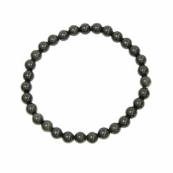 Bracelet obsidienne noire - Pierres boules